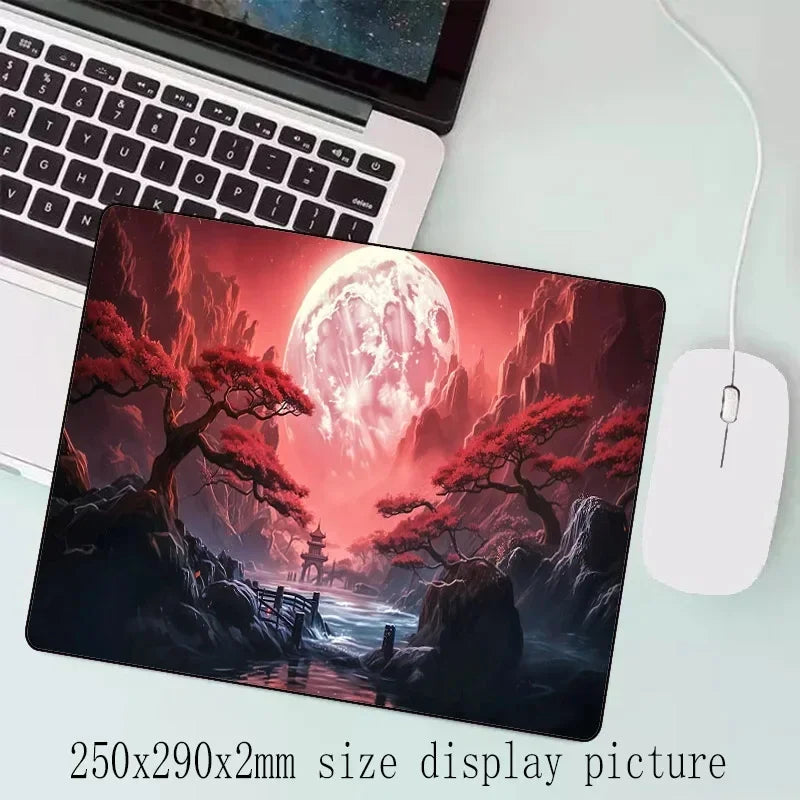 Sakura Scenery Mouse Pad Large Anti-Slip Rubber Gaming MousePad Durable Desk Pad Thick Seam Edge Suitable for Office and Gaming CB DROPSHIPPING