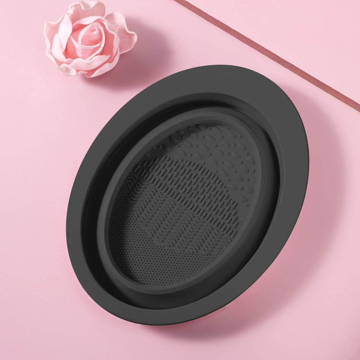 Makeup Brush Cleaning Tool,1pcs Silicone Brush Cleaner Pad Foldable Portable Cleaning Bowl For Makeup Brushes CB DROPSHIPPING