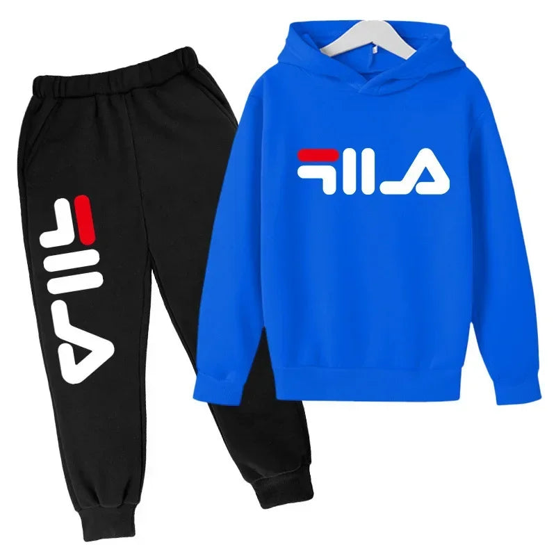 Spring Autumn New Fashion Kids Tracksuits 3-12 Years Boys and Girls Casual Sports Hoodie Tops+pants 2pcs Sets Children Clothes CB DROPSHIPPING