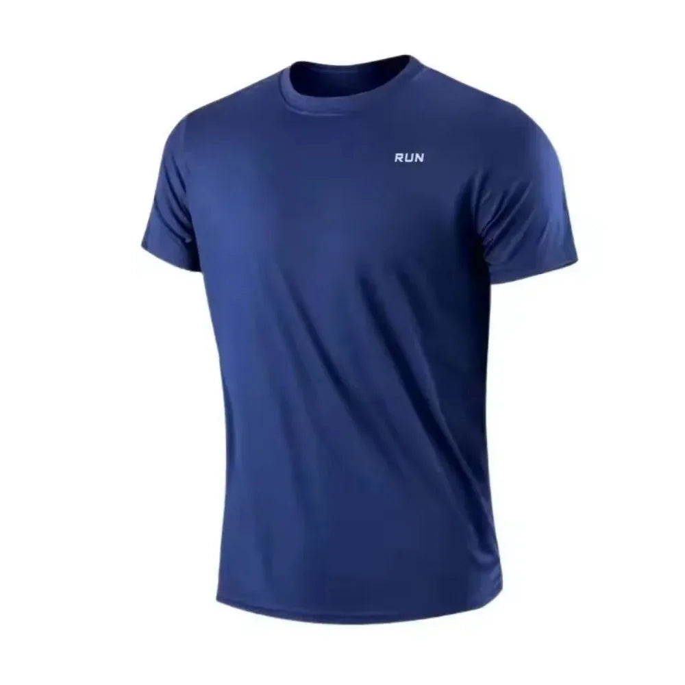 Fitness T-shirt - New Summer Men's Quick-Drying Running Fitness Sports Shirt - Men's Short-Sleeved Fitness Top CB DROPSHIPPING