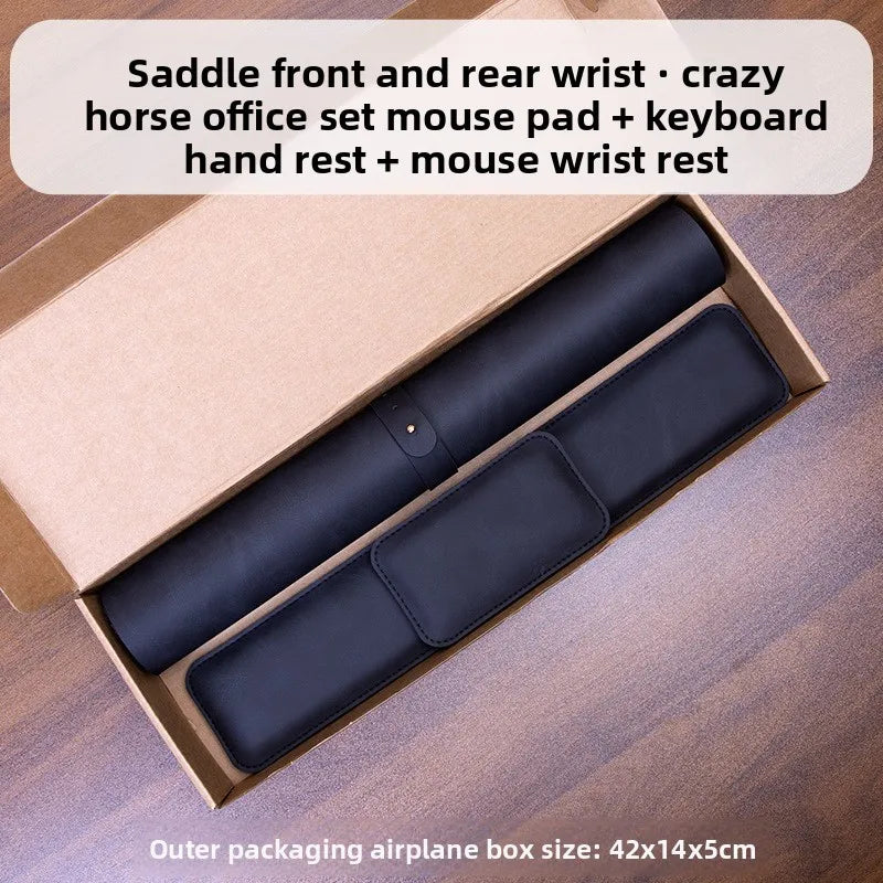 Wrist Pad Rest Keyboard Guard Three Pieces Desk Pad Waterproof PU Mouse Pad Large Mousepad Laptop Non-slip Desk Mat Mouse Mat CB DROPSHIPPING