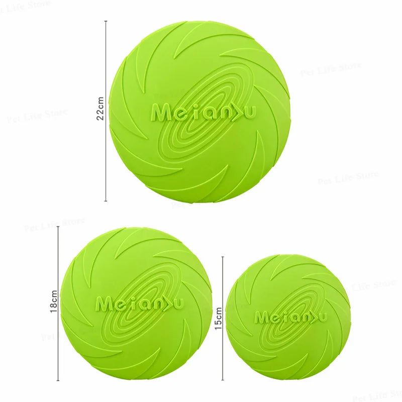 Dog Flying Disc Toy Rubber Pet  Bite Resistant Floating Water Toy for Training Throwing Interactive Play for Medium Large Dogs CB DROPSHIPPING