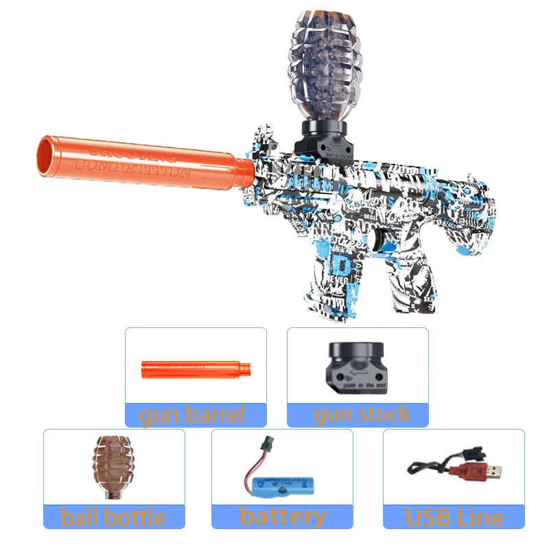 M416 Electric Gun Blaster Toy Gun AK Pistol Shooting Sport Game Outdoor High Speed Rechargeable Outdoor Game Parties For Adult
