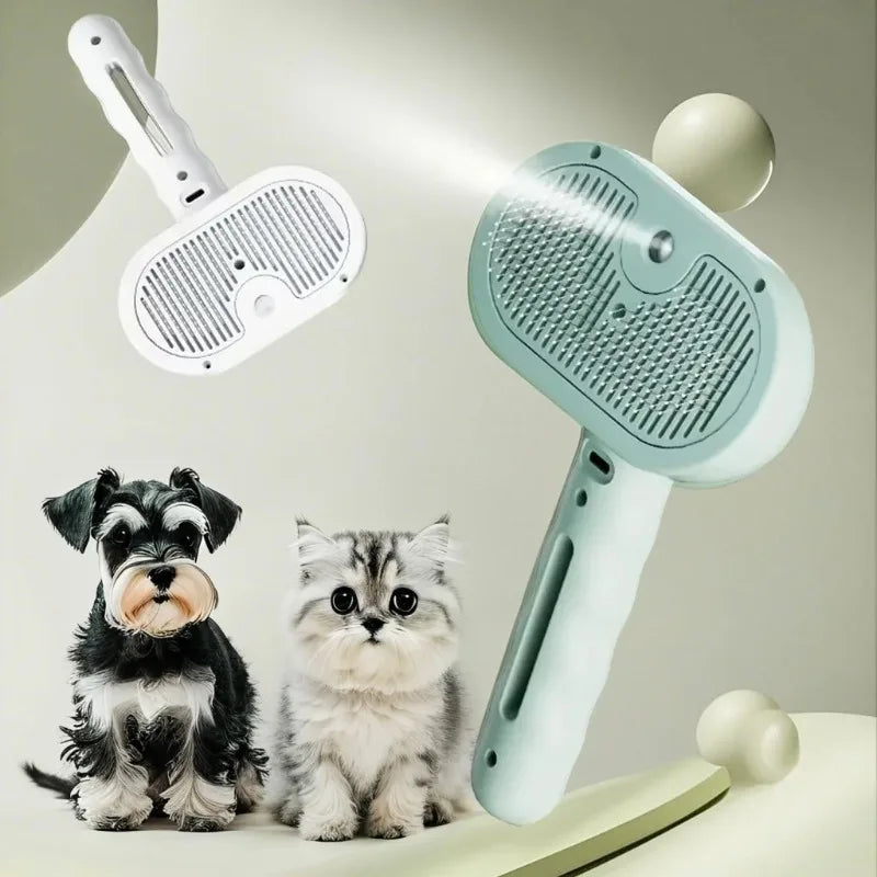 Spray Pet Hair Comb Pet Hair Remover Cleaning Brush Cats Grooming Dog Accessories Tools Dematting Water Mist Humidifier Comb CB DROPSHIPPING