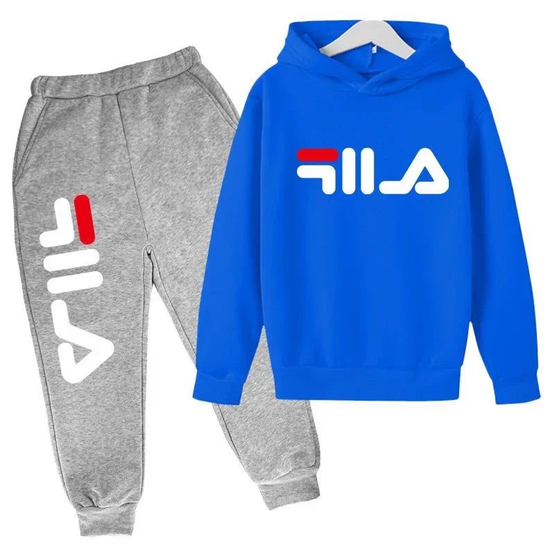 Spring Autumn New Fashion Kids Tracksuits 3-12 Years Boys and Girls Casual Sports Hoodie Tops+pants 2pcs Sets Children Clothes CB DROPSHIPPING