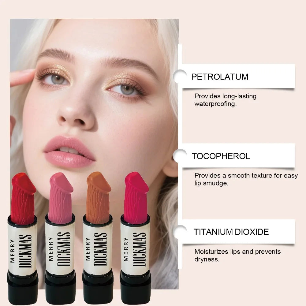 Secret Party Christmas Lipstick Long Lasting Matte Shimmer Silky Smooth Velvet Lipstick High Rendering Women Makeup Cosmetic