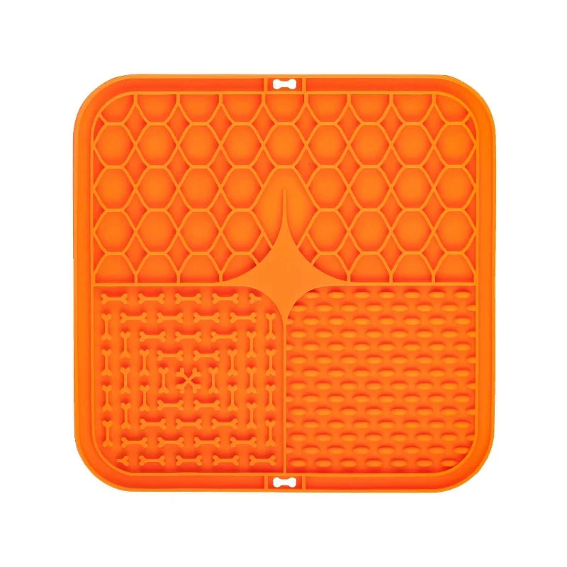 Pet Lick Silicone Mat Dogs Pet Slow Food Plate for Dog Bathing Distraction Silicone Dog Sucker Food Training Dog Feeder Supplies CB DROPSHIPPING
