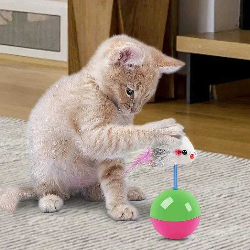 New cat toys set Mouse not tumbler fun teasing cats and dogs self high toys pet supplies set of toys teasing cat toys CB DROPSHIPPING