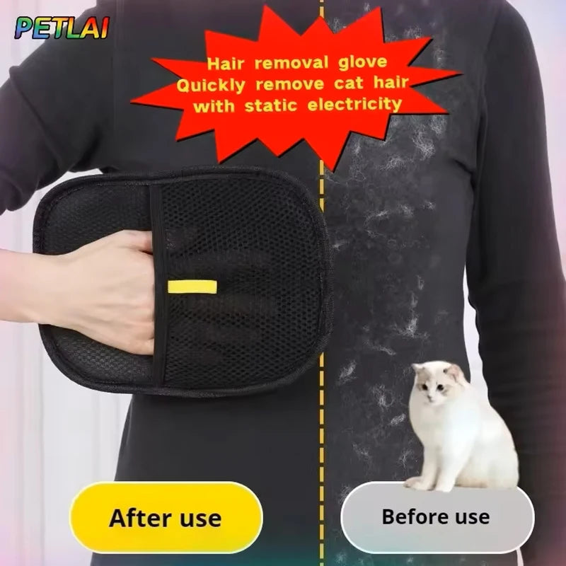 3pcs Pet Grooming Cleaning Glove Double-Sided Washing Dog Cat Glove Self Cleaning Hair Remover Massage Brush Cats Accessories CB DROPSHIPPING