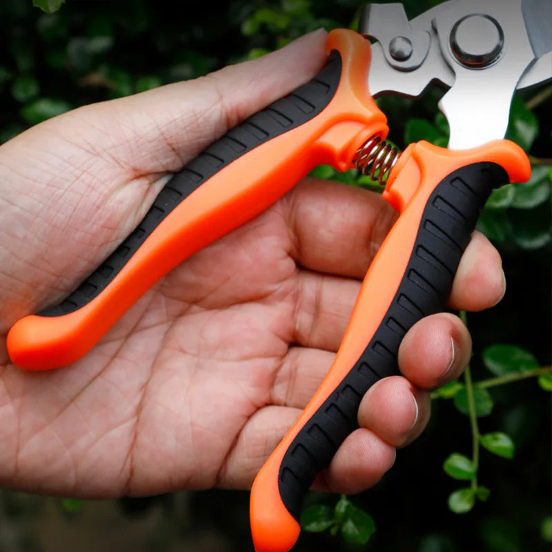 Gardening Shears Ergonomic Handle with Sharp Blades Durable Garden Pruning Shears For Harvesting Flower Fruit Labor Saving Tool
