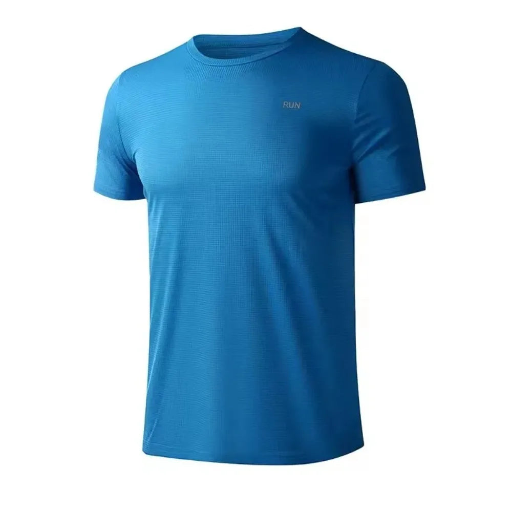 Fitness T-shirt - New Summer Men's Quick-Drying Running Fitness Sports Shirt - Men's Short-Sleeved Fitness Top CB DROPSHIPPING
