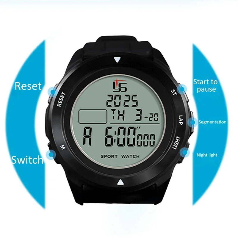 Digital Sport Stopwatch Multifunction Soccer Referee Timer Chronometer LCD Backlight 100 Group Memory Profession Athletic Watch CB DROPSHIPPING
