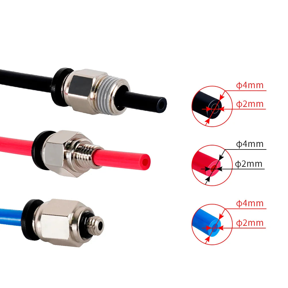 10Pcs PC4-M6 PC4-M10 PC6-01 Pneumatic Fitting PC4-M10 for Creality Ender 3/3 Pro/3 V2 Ender 5/5Pro/5 Plus CR-10 3D Printer Parts CB DROPSHIPPING