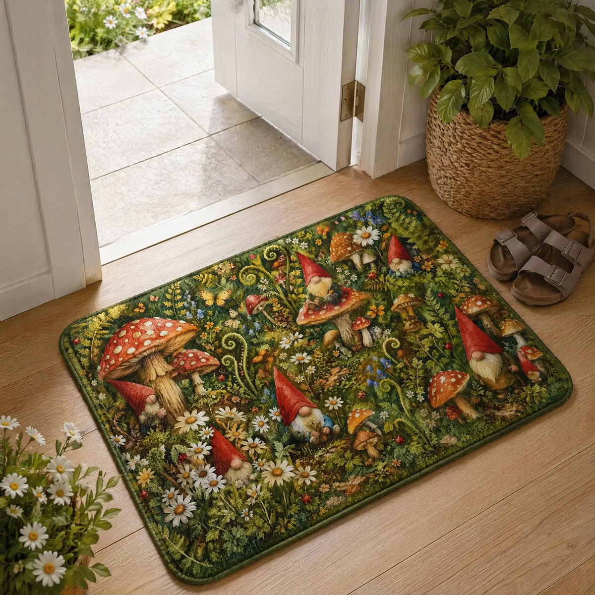 Garden Gnomes Comeback 2026 Floor Mat, Suitable For Decorating Living Rooms And Bedroom Entrances, A Unique Holiday Gift