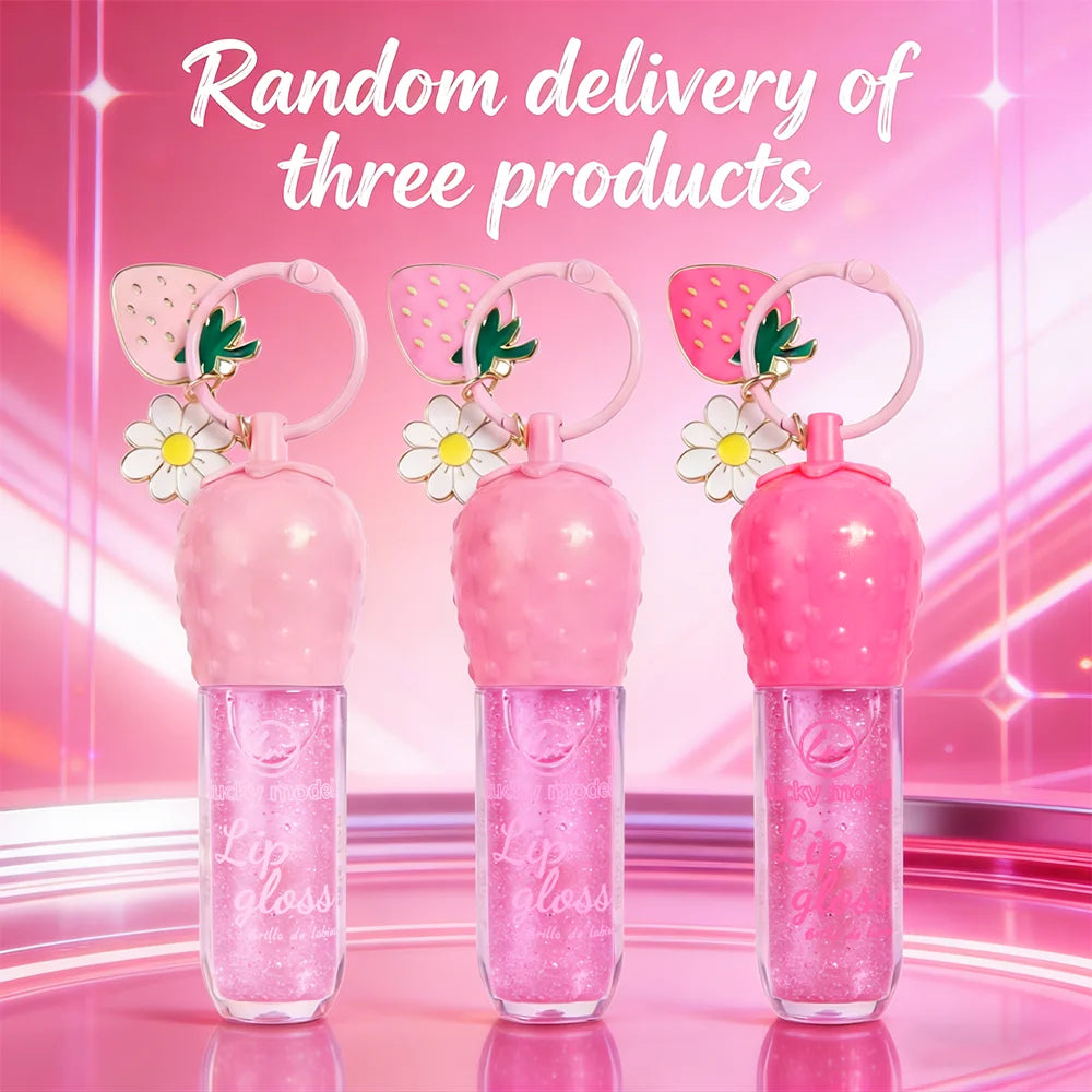 Three Colors Randomly Send A Fruit Moisturizing Color Changing Lip Gloss Waterproof Long-Lasting Daily Lipstick Holiday Gift