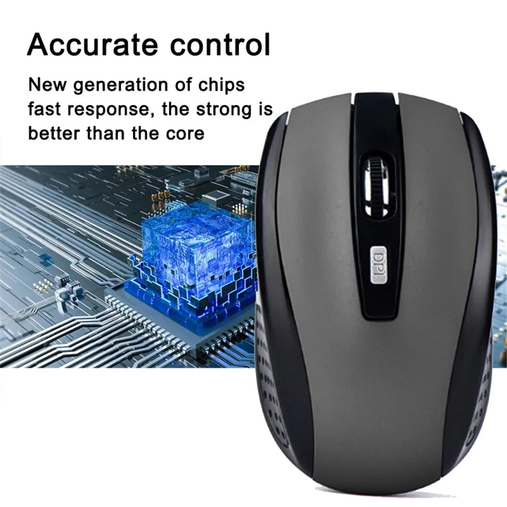 Wireless Mouse Silent Mouse 2.4G Portable Mobile Optical Office Mouse Adjustable DPI Levels for Notebook PC Laptop MacBook CB DROPSHIPPING