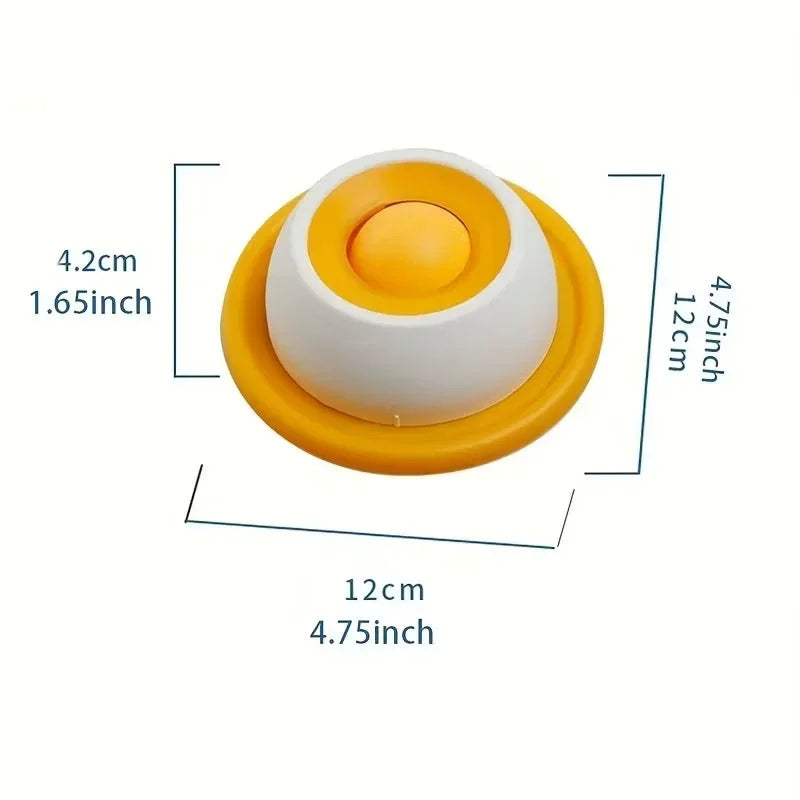 Interactive Pet Hide Food Toy Fun Licking Slow Feeder Bowl Anti Slip Ball Shaped Bone Broth Lick Bowl Anxiety Relief Training CB DROPSHIPPING