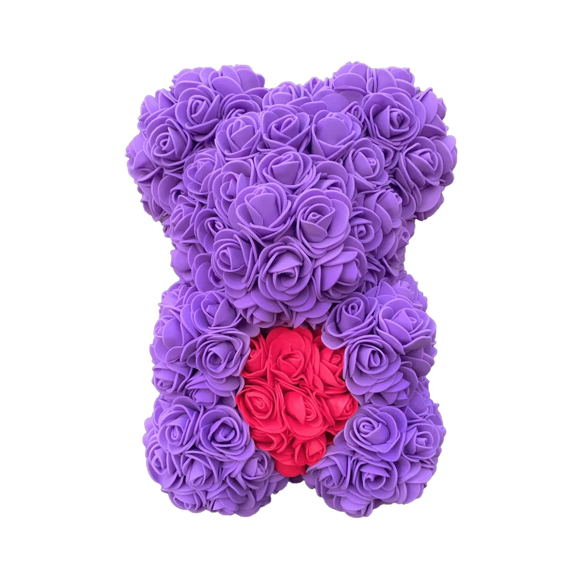 25cm Rose Teddy Bears Hearth Artificial Flower Bear For Women Valentine's Wedding Birthday Christmas Gifts