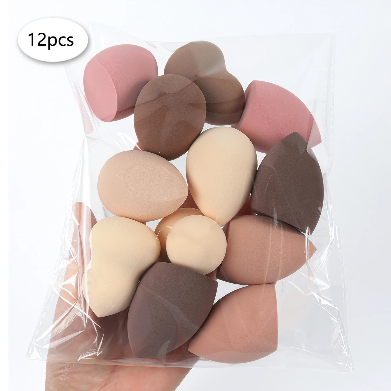 3/8/12/16/24/32/48Pcs Milk Coffee Makeup Sponge, Suitable for Applying and Setting Makeup, Suitable for All Skin Types CB DROPSHIPPING