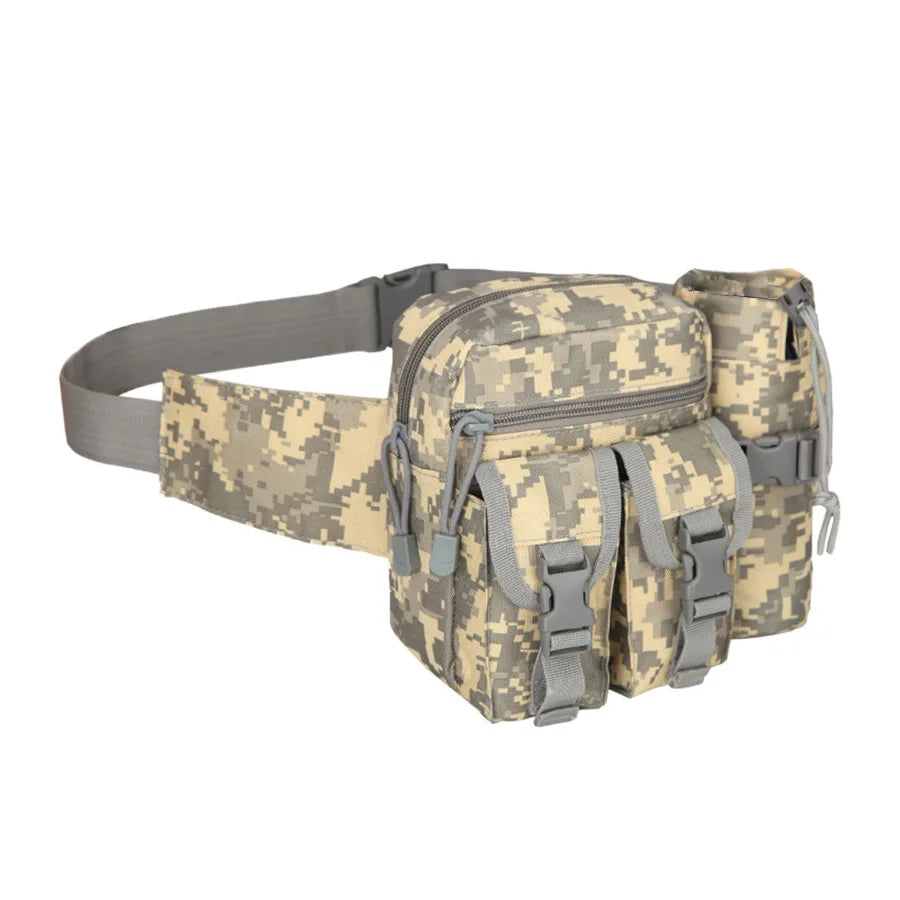 Multi-sport water bottle waist bag is detachable and suitable for outdoor sports such as mountaineering, camping, and hiking CB DROPSHIPPING