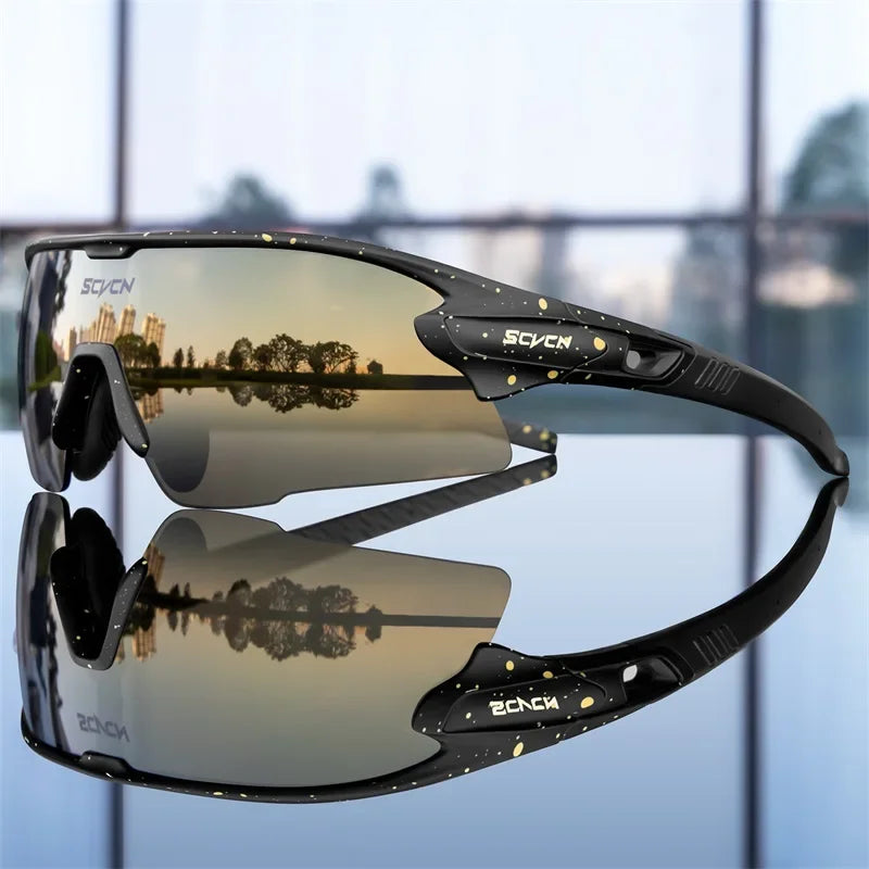SCVCN UV400 Cycling glasses MTB Road Bike Riding Eyewear Outdoor Sport Sunglasses Running Driving Goggles Men Women camping golf CB DROPSHIPPING