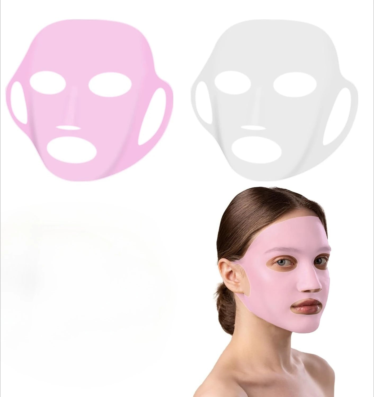 Silicone Facemask Holder Reusable Silicone Face Mask Holder for Sheet Masks Wet Locking Avoid Evaporation Skincare Beauty Tool CB DROPSHIPPING