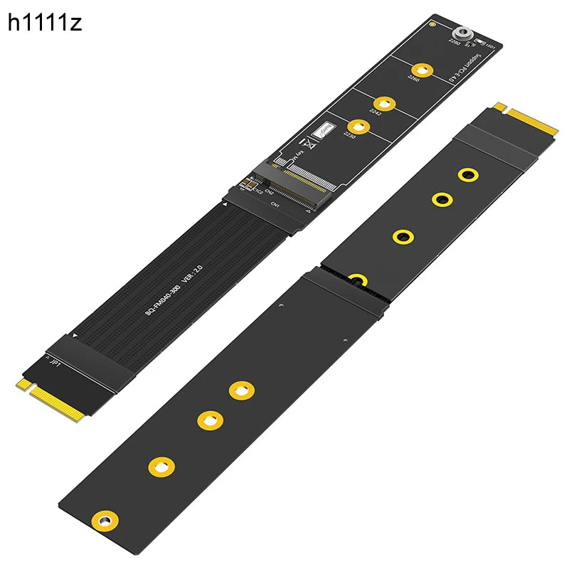 20CM M2 NVME SSD Extension Cable PCI Express 4.0 X4 M Key Extender 180 Degree Support 2230 2242 2260 2280 PCI-E 4.0 NVME M.2 SSD CB DROPSHIPPING