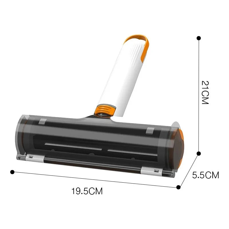 Lint Roller Washable Reusable Sticky Pet Hair Remover Cleaning for Clothes Furniture Car Seat Home Office Travel Multipurpose