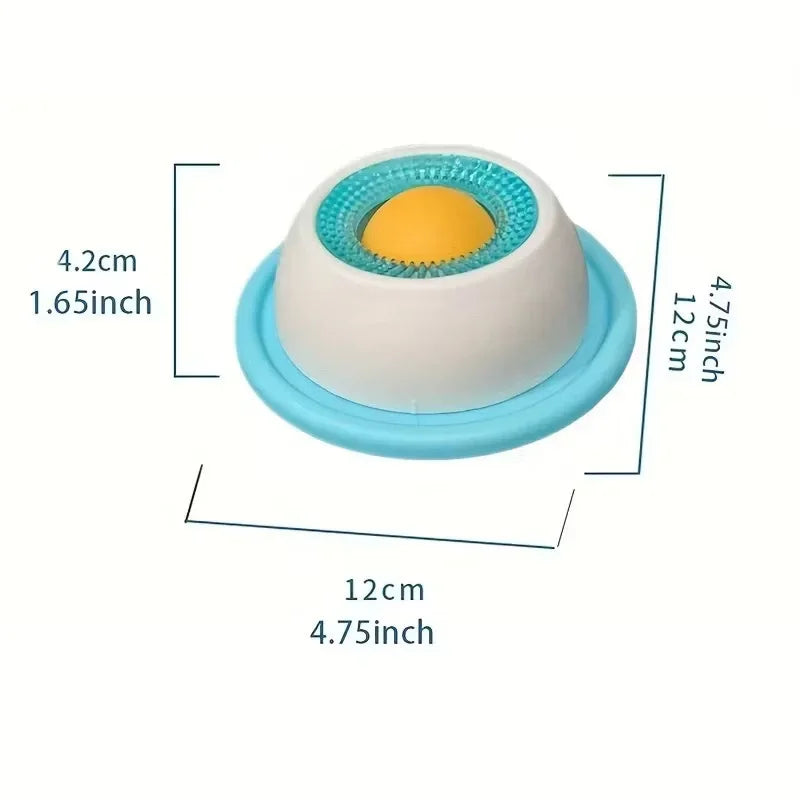 Interactive Pet Hide Food Toy Fun Licking Slow Feeder Bowl Anti Slip Ball Shaped Bone Broth Lick Bowl Anxiety Relief Training CB DROPSHIPPING