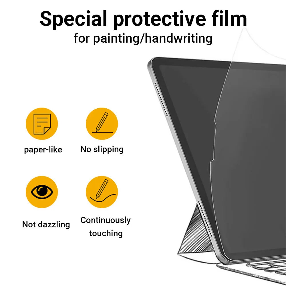 3Pcs Paper Feel Like Screen Protector For Xiaomi 6s Pro 12.4 Pad 6 5 Pro 11 inch Redmi Pad Se 8.7 Tablet Matte Film No Glass CB DROPSHIPPING