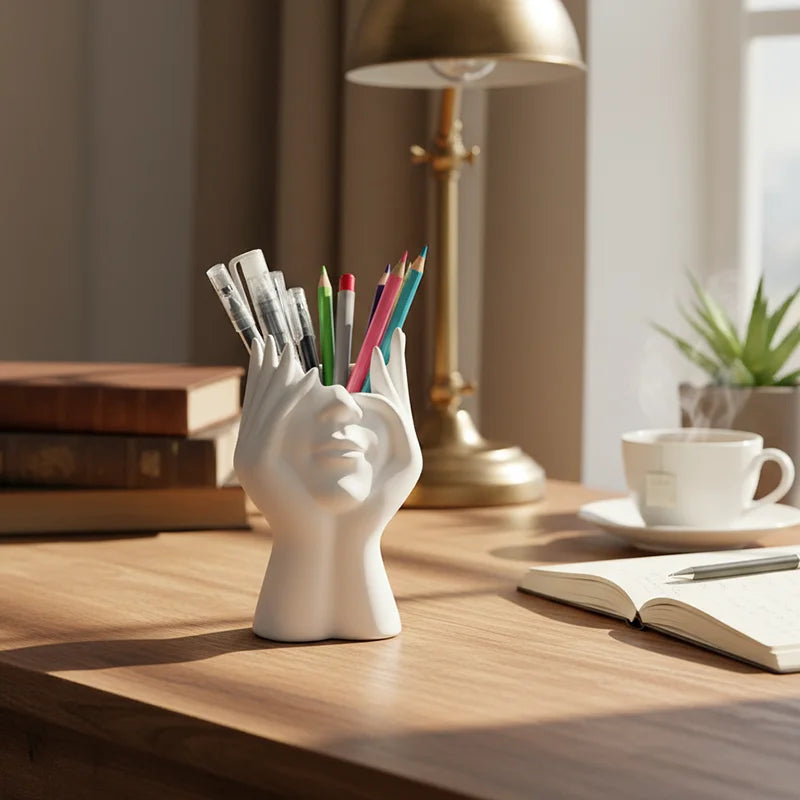 Classical Plastic Face Vase Storage Holders Creative Body Art Styling Office Organizers Multifunctional Makeup Brush Holder CB DROPSHIPPING