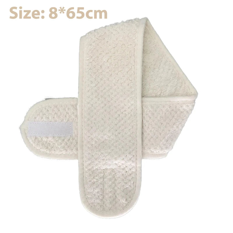 Adjustable Makeup Headband Soft Fleece Face Wash Towel Bath Spa Facial Hairband Skincare Beauty Head Wrap Accessory CB DROPSHIPPING