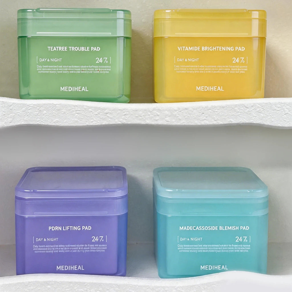 MEDIHEAL Pad,Ready-to-Use Pad,Daily Skincare Pads,Long-Lasting Moisture,Intense Hydration,Korean Skincare,K-Beauty,Korean Makeup