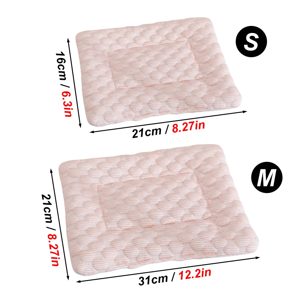 1 PC Summer Cooling Pet Mat Soft Breathable Self-Cooling Blanket Mat for Small Animal Hamster Guinea Pigs Chinchillas Rat Rabbit CB DROPSHIPPING