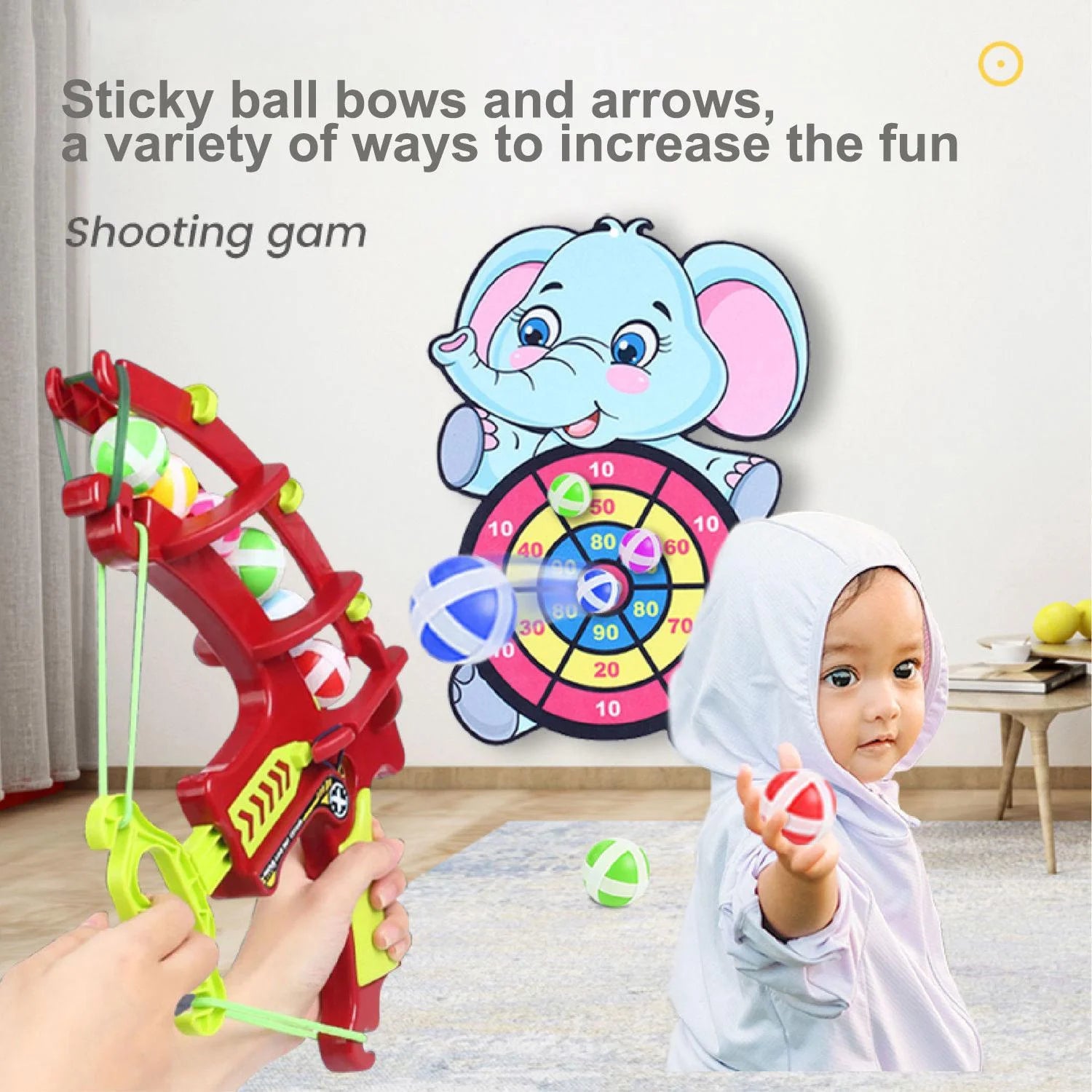 Montessori Throw Sport Slingshot Target Sticky Ball Dartboard Basketball Board Games Educational Children's outdoor Game toy CB DROPSHIPPING