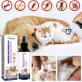 Natural Flea Spray for Dogs and Cats Plant-Based Flea and Tick Repellent Essential Oils Flea Treatment Itch Relief Spray for Pet