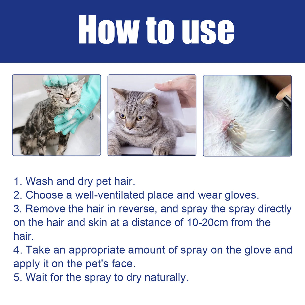 Natural Flea Spray for Dogs and Cats Plant-Based Flea and Tick Repellent Essential Oils Flea Treatment Itch Relief Spray for Pet