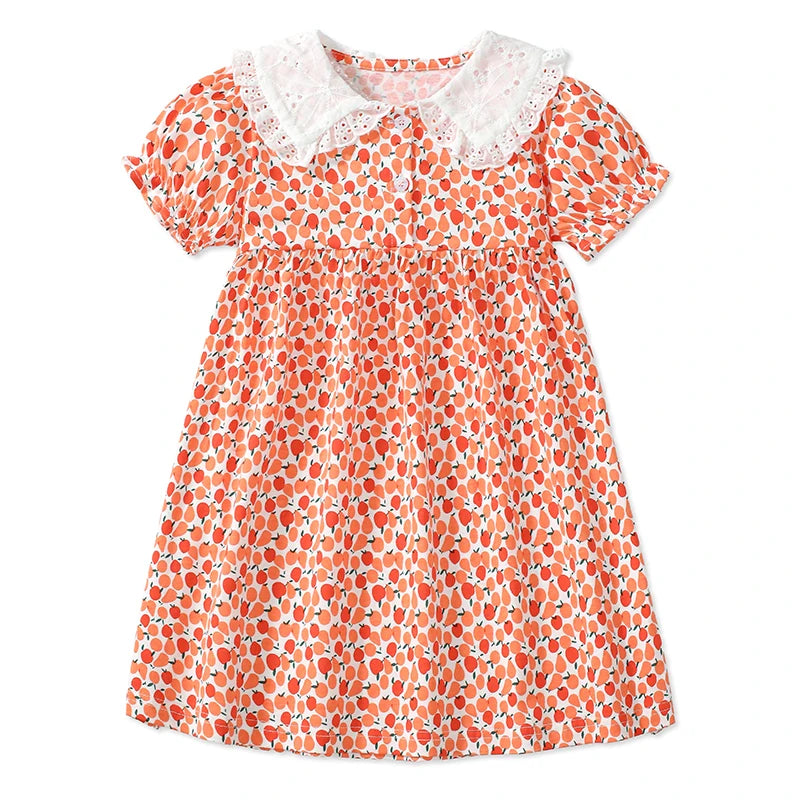 Little maven Baby Girls Casual Clothes Little  Girls 2026 New Summer Dress Kids Elegant Party Dress Children's Clothing CB DROPSHIPPING