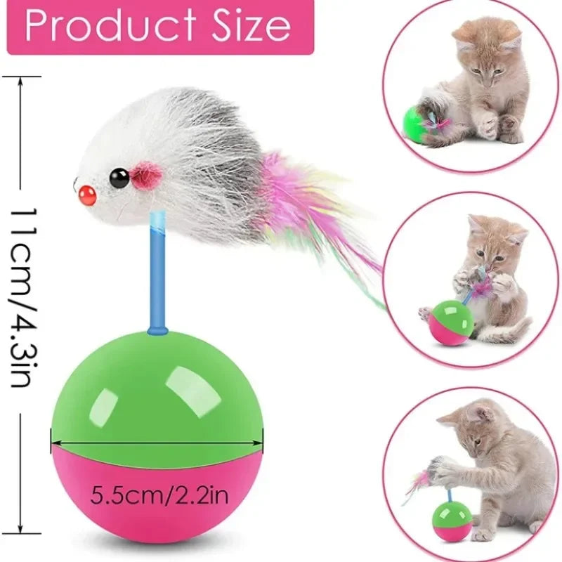 New cat toys set Mouse not tumbler fun teasing cats and dogs self high toys pet supplies set of toys teasing cat toys CB DROPSHIPPING