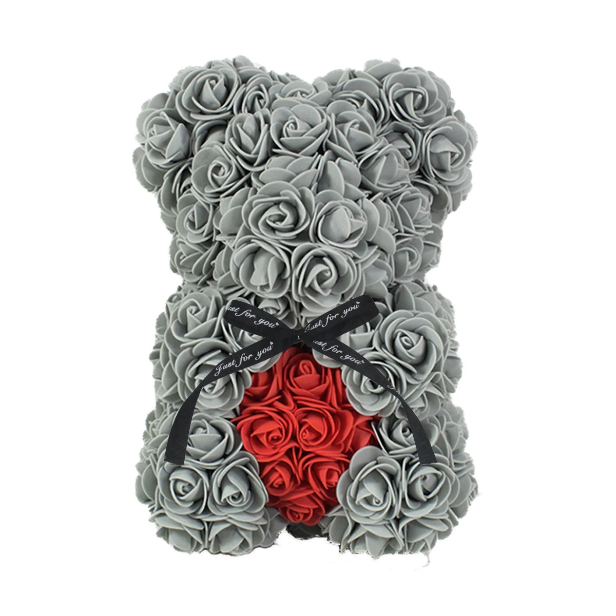 25cm Rose Teddy Bears Hearth Artificial Flower Bear For Women Valentine's Wedding Birthday Christmas Gifts