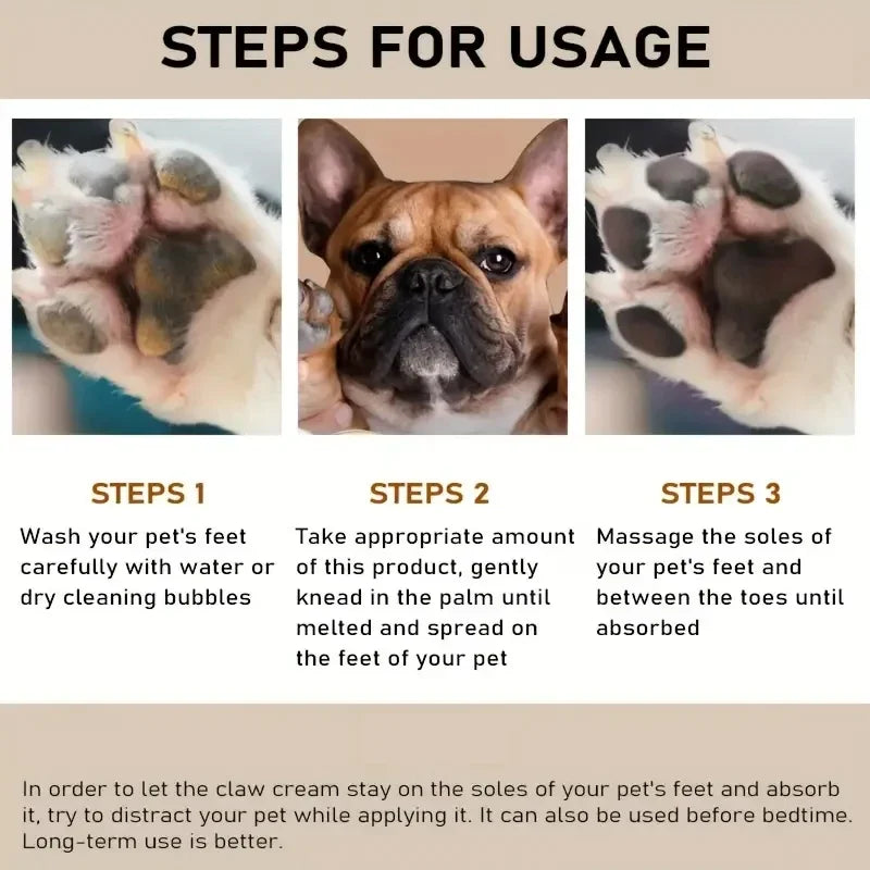 45g Dog Nose and Paw Pet Accessories Balm Dog Paw Cream Cats Dogs Paw Protector Cream Pet Feet Moisturizer Pet Crack Feet Repair CB DROPSHIPPING