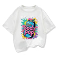 Kids Short-Sleeve t shirts My Little Soda Pop Children's Summer Pure Cotton Loose Tees Boys Girls Casual Tee Tops