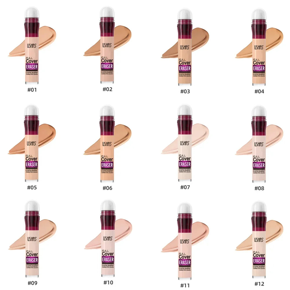 12color Sponge Head Concealer For Dark Circles Tears Freckles Corrector Acne High-end Makeup Natural Skin Makeup Cosmetics