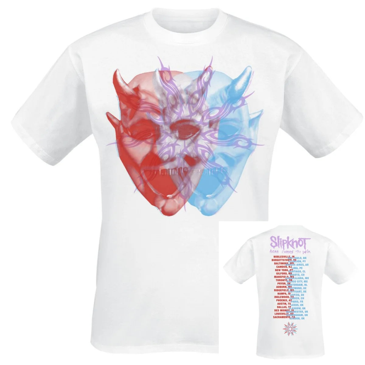 Iowa Star Slipknot T-Shirt Men Women Vintage Metal Rock Band Graphic Tee 100% Cotton Summer Streetwear Top