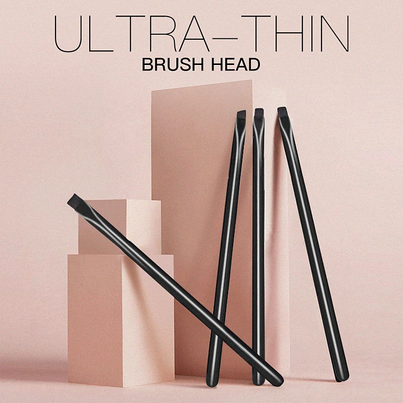 4pcs Blade Makeup Brushes Angled Thin Eyebrow Brush Flat Fine Eyeliner Brush Professional Liner Brow Make Up Tools CB DROPSHIPPING