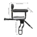 Front Mount Kids Bike Seat, Two Point Fixed Bicycle Child Seat, Removable Handrail Front Seat for Toddler,Steel PC Construction
