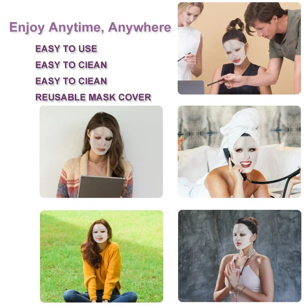 Silicone Facemask Holder Reusable Silicone Face Mask Holder for Sheet Masks Wet Locking Avoid Evaporation Skincare Beauty Tool CB DROPSHIPPING