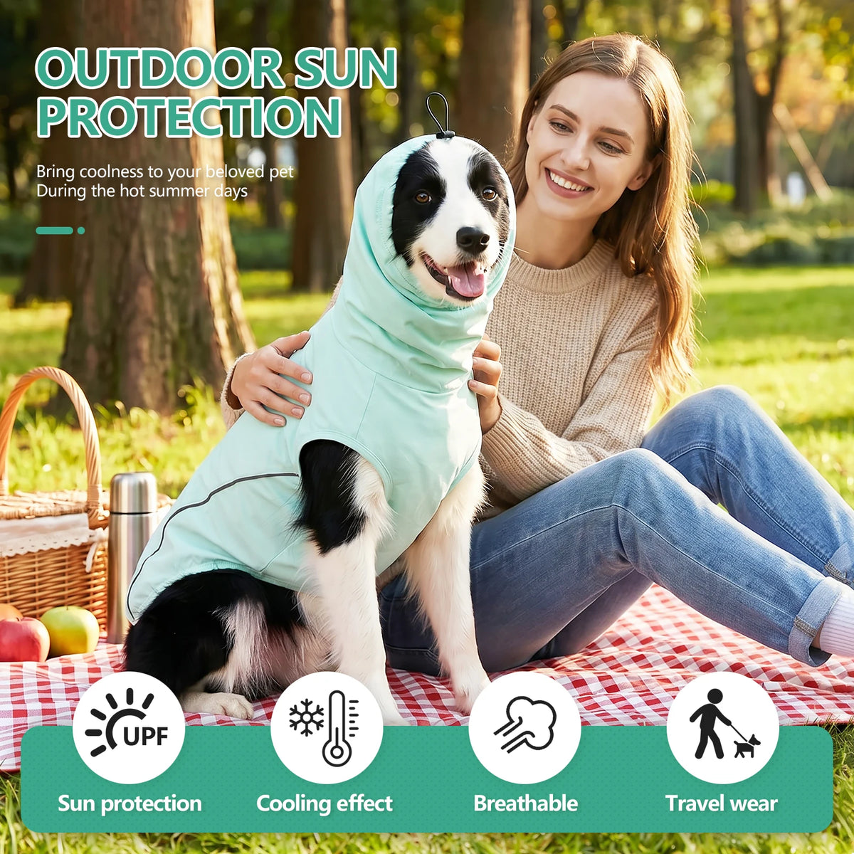 Dog Shirt,Cooling Vest Lightweight Breathable,Dog T-Shirts All-Season UV Protection Pet Clothes Quick Dry Soft Stretchy Shirt