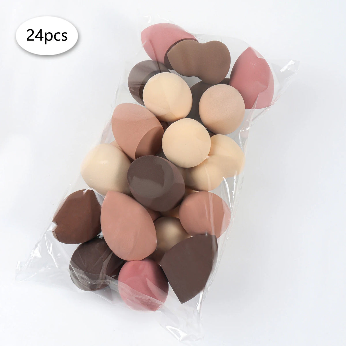 3/8/12/16/24/32/48Pcs Milk Coffee Makeup Sponge, Suitable for Applying and Setting Makeup, Suitable for All Skin Types CB DROPSHIPPING