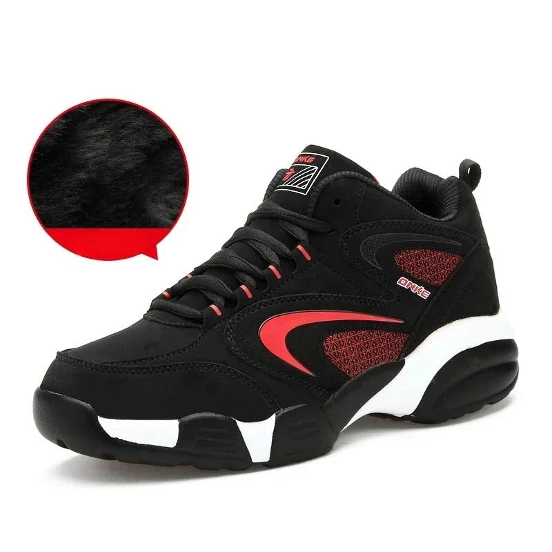 Men's Snow Boots Winter Warm Couple Casual Sneakers Fashion Leather Outdoor Sport Running Tenis Men Non-slip Big Size 48 Trainer